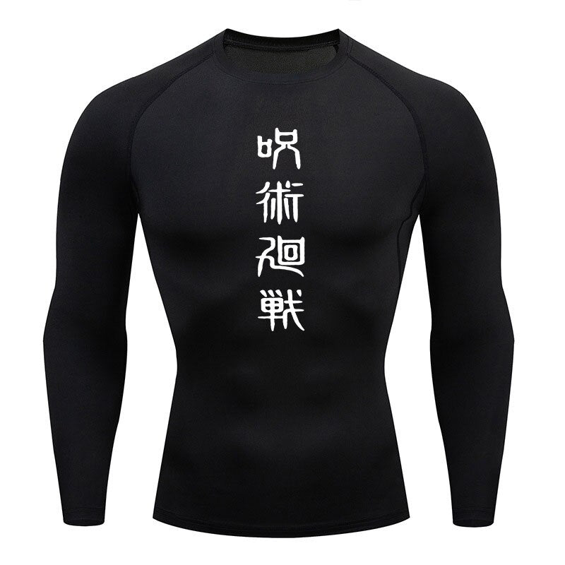 Jujutsu Kaisen Long Sleeve Fitness Workout Shirt