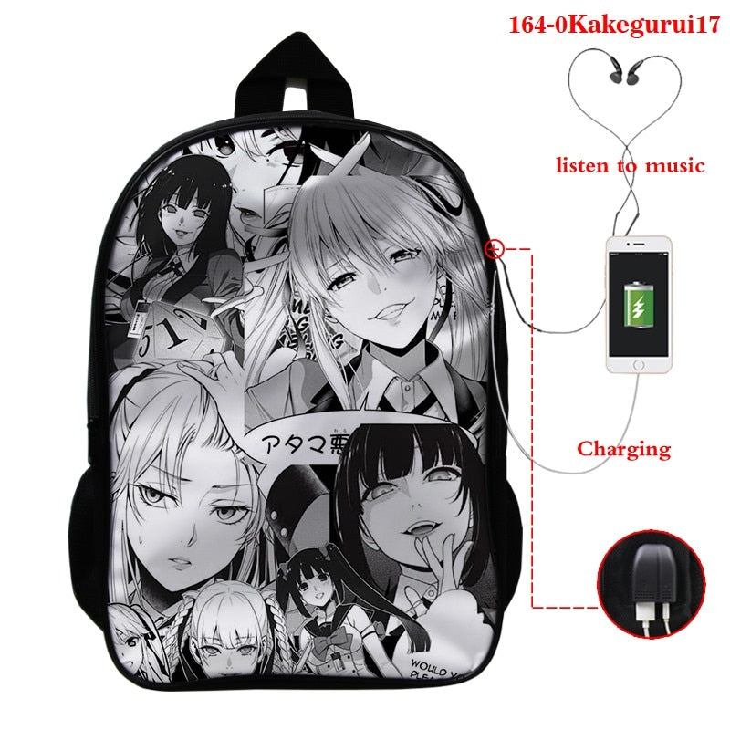 kakegurui mini backpack Kakegurui Kawaii Backpack Bag – Anime Fantasy Land