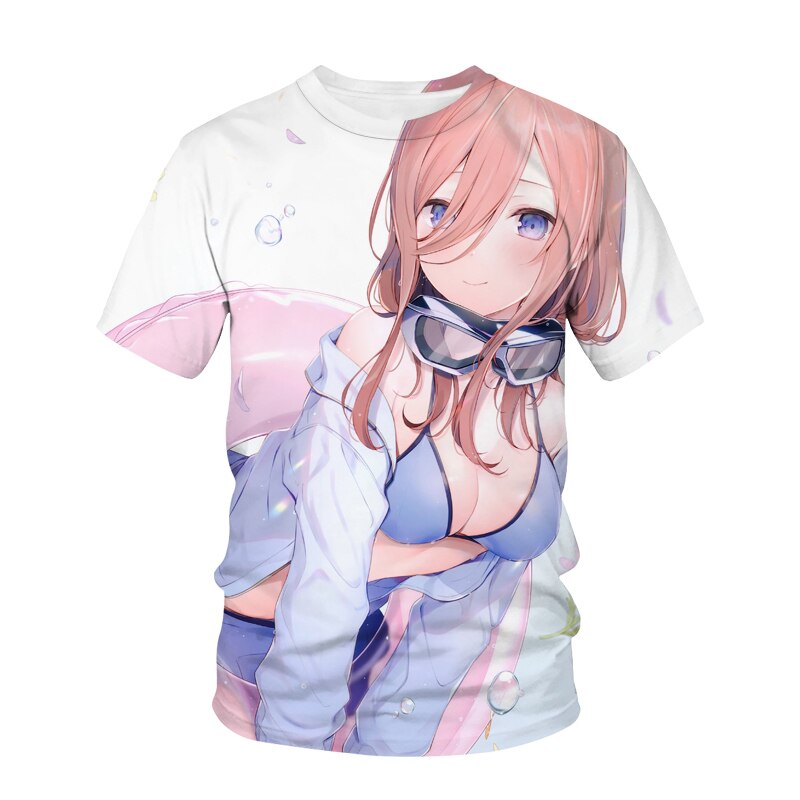 The Quintessential Quintuplets 3D Print T-Shirt