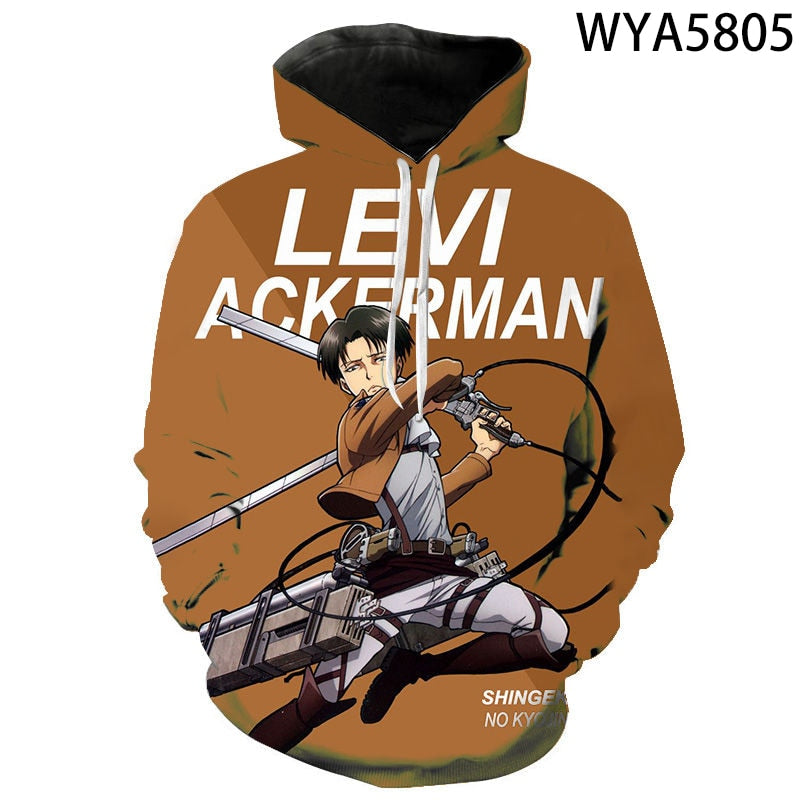 Attack On Titan 3D Printed Sweatshirts