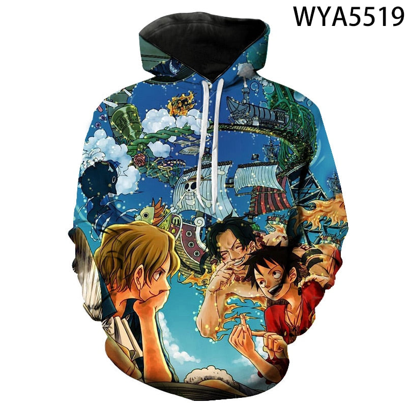 One Piece Printed 3D Hoodies
