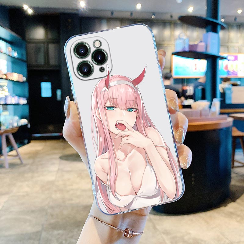 Zero Two Darling in the Franxx Clear Phone Case for iPhone