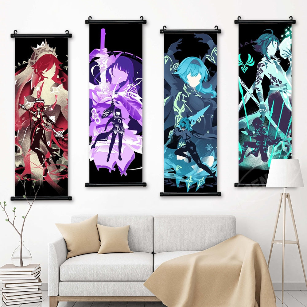 HD Anime Wall Artwork Modular Genshin Impact Xiao Pictures Modern Canvas  Prints Interior Painting Decor Home Living Room Poster - AliExpress