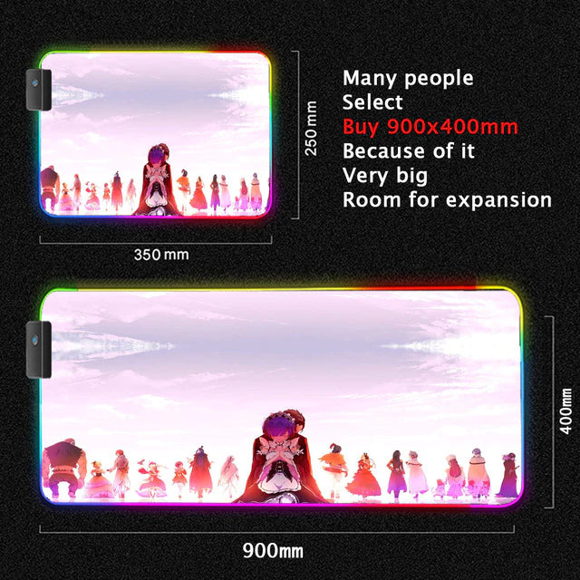 ReZero Lighting Gaming Computer Mats - Anime Fantasy Land