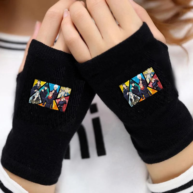 Jujutsu Kaisen Fingerless Arm Warmer Gloves