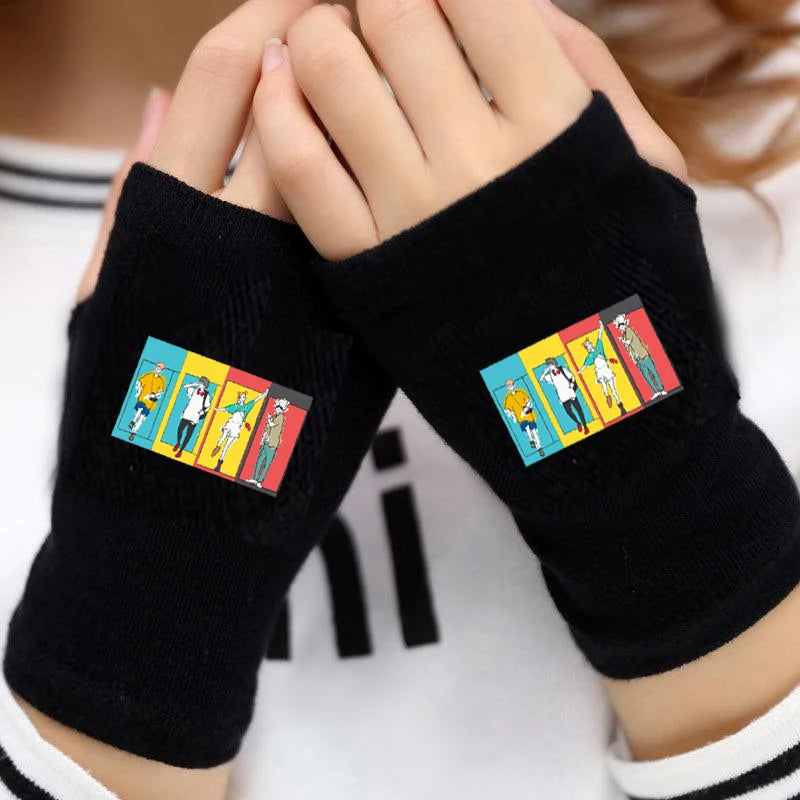 Jujutsu Kaisen Fingerless Arm Warmer Gloves