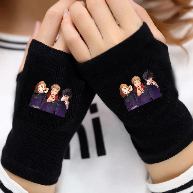 Jujutsu Kaisen Fingerless Arm Warmer Gloves