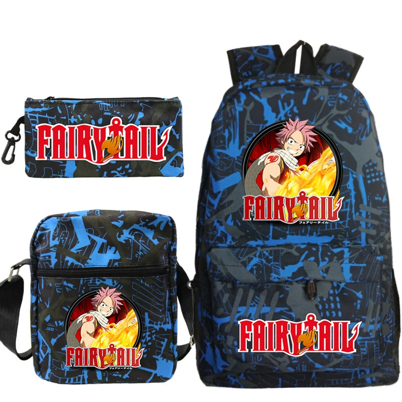 Fairy Tail Anime 3 PCS Backpack Set