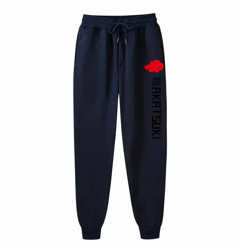 Naruto Akatsuki Organization Fleece Sports Pants