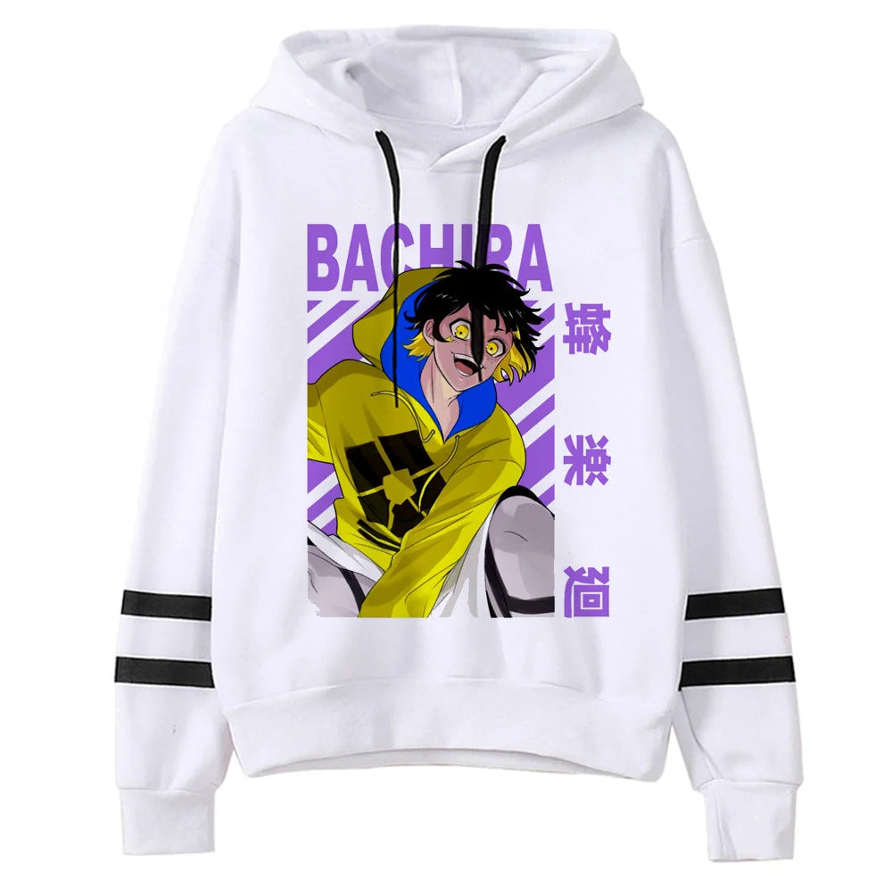 Blue Lock Gothic 90s Pullover Hoodie for Women