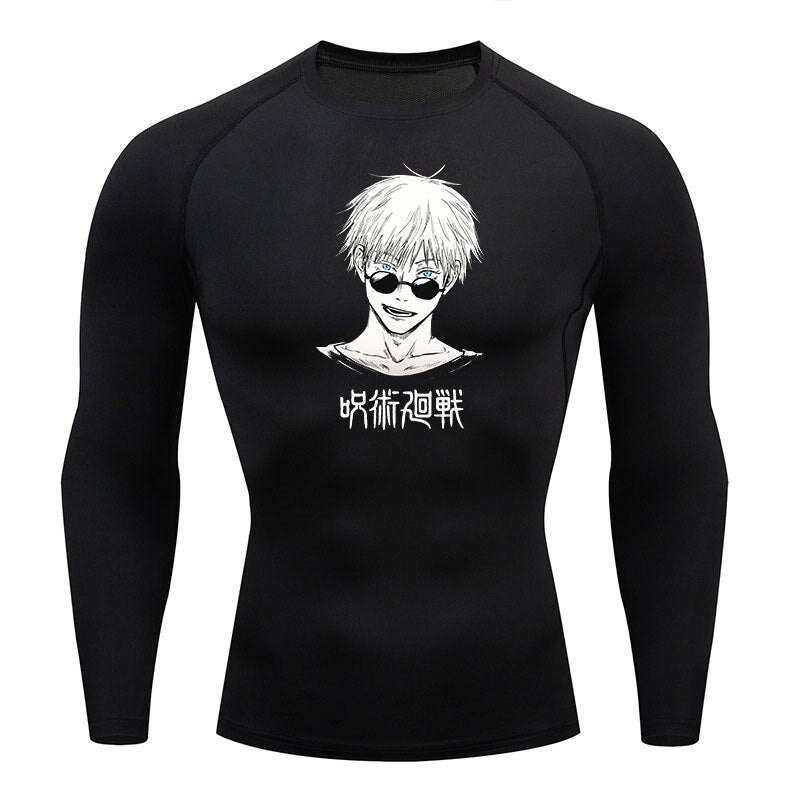 Jujutsu Kaisen Long Sleeve Fitness Workout Shirt