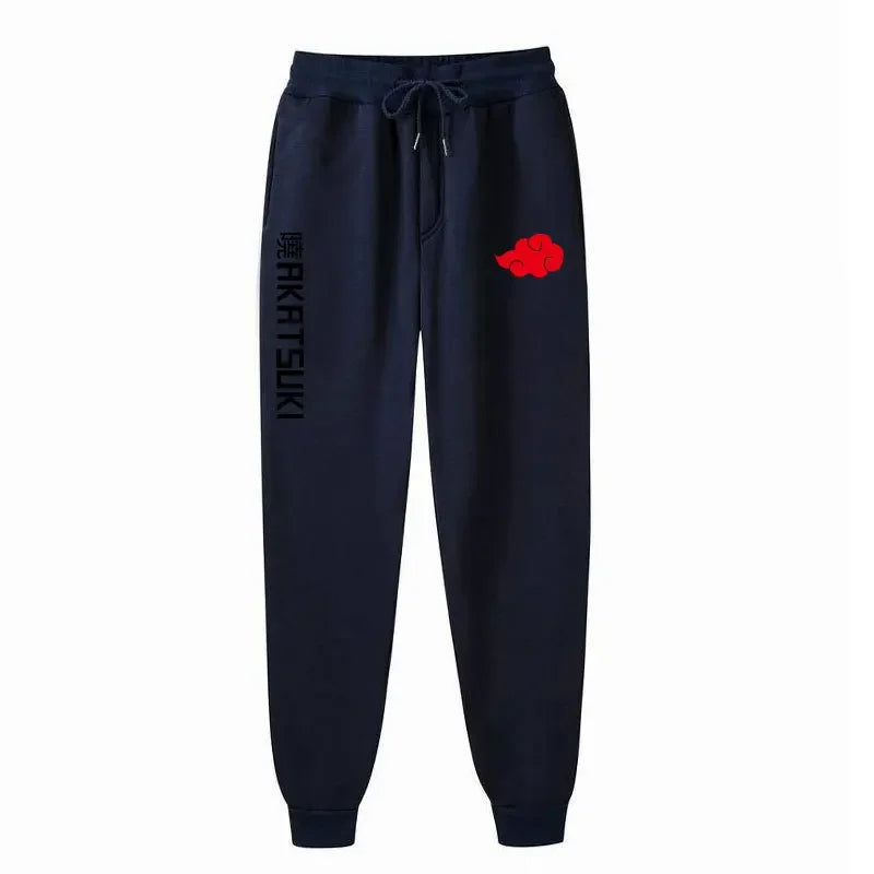Naruto Akatsuki Organization Fleece Sports Pants