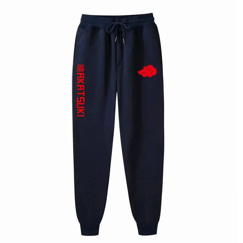 Naruto Akatsuki Organization Fleece Sports Pants