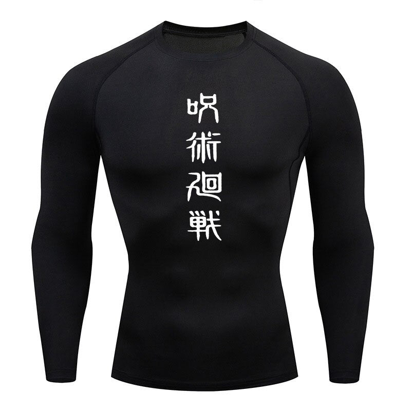 Jujutsu Kaisen Long Sleeve Fitness Workout Shirt