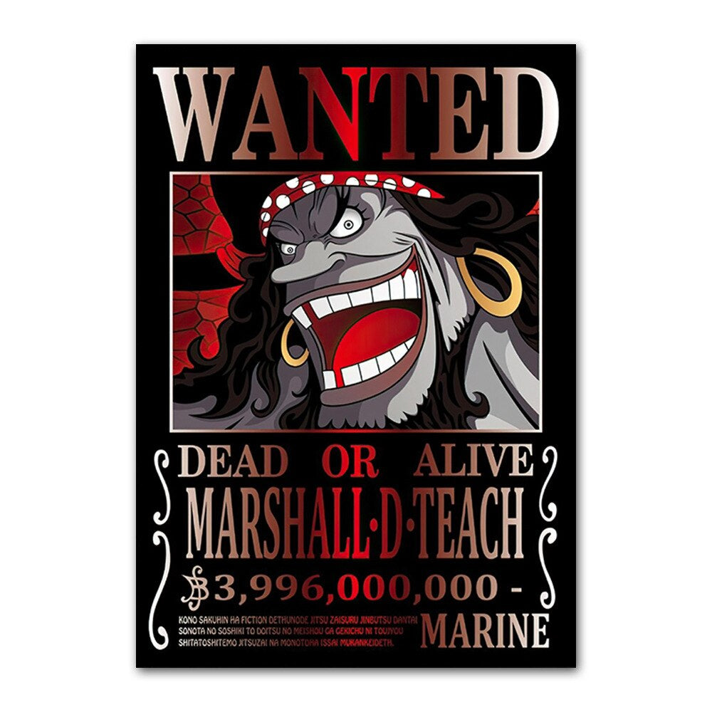 One Piece Wanted Posters