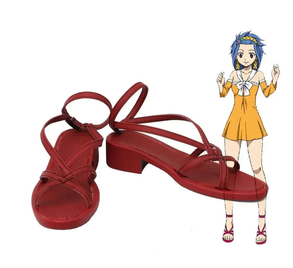 Fairy Tail Levy McGarden Cosplay Boots
