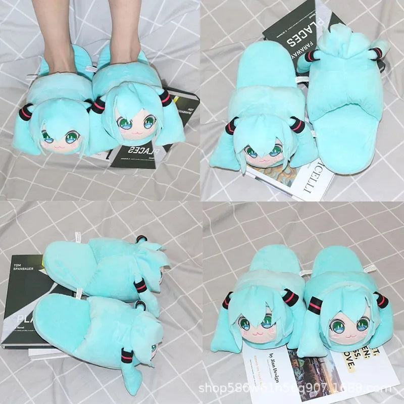 Hatsune Miku Plush Slippers
