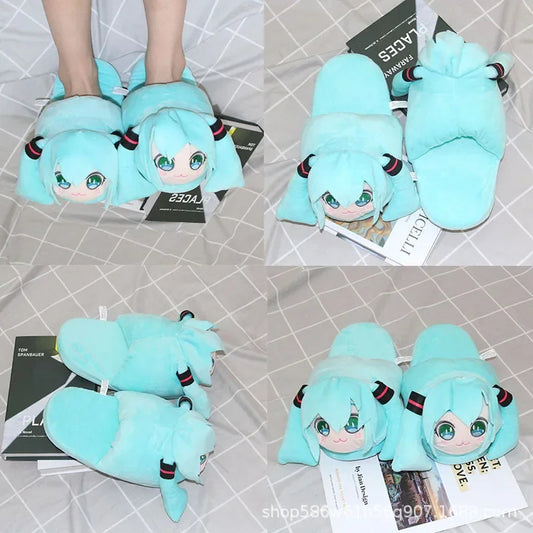 Hatsune Miku Plush Slippers