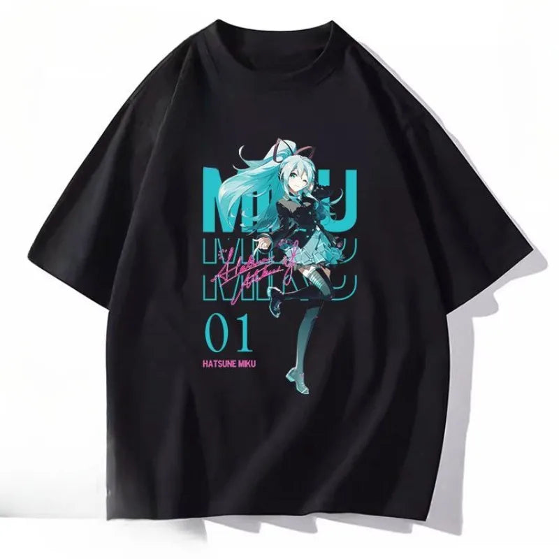 Hatsune Miku Anime Peripheral Short Sleeve T-shirt