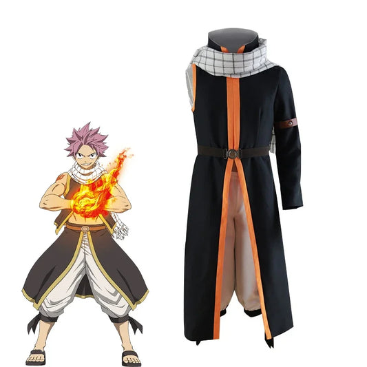 Anime Fairy Tail Etherious Natsu Dragneel Cosplay Costume Set