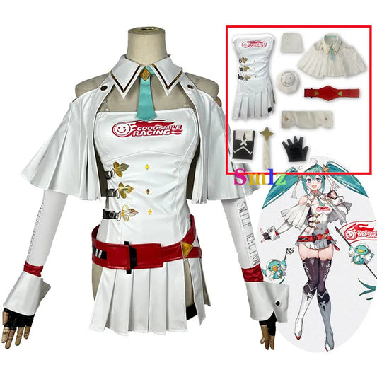 Hatsune Miku V+ Racing Miku Cosplay Costume