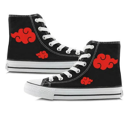Naruto Itachi Cosplay High Top Canvas Unisex Sneakers