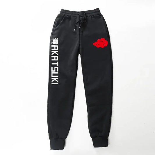 Naruto Akatsuki Organization Fleece Sports Pants