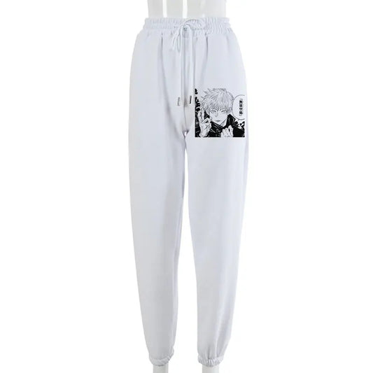 Women Hip-Hop Jujutsu Kaisen Wide Leg Cargo Pants