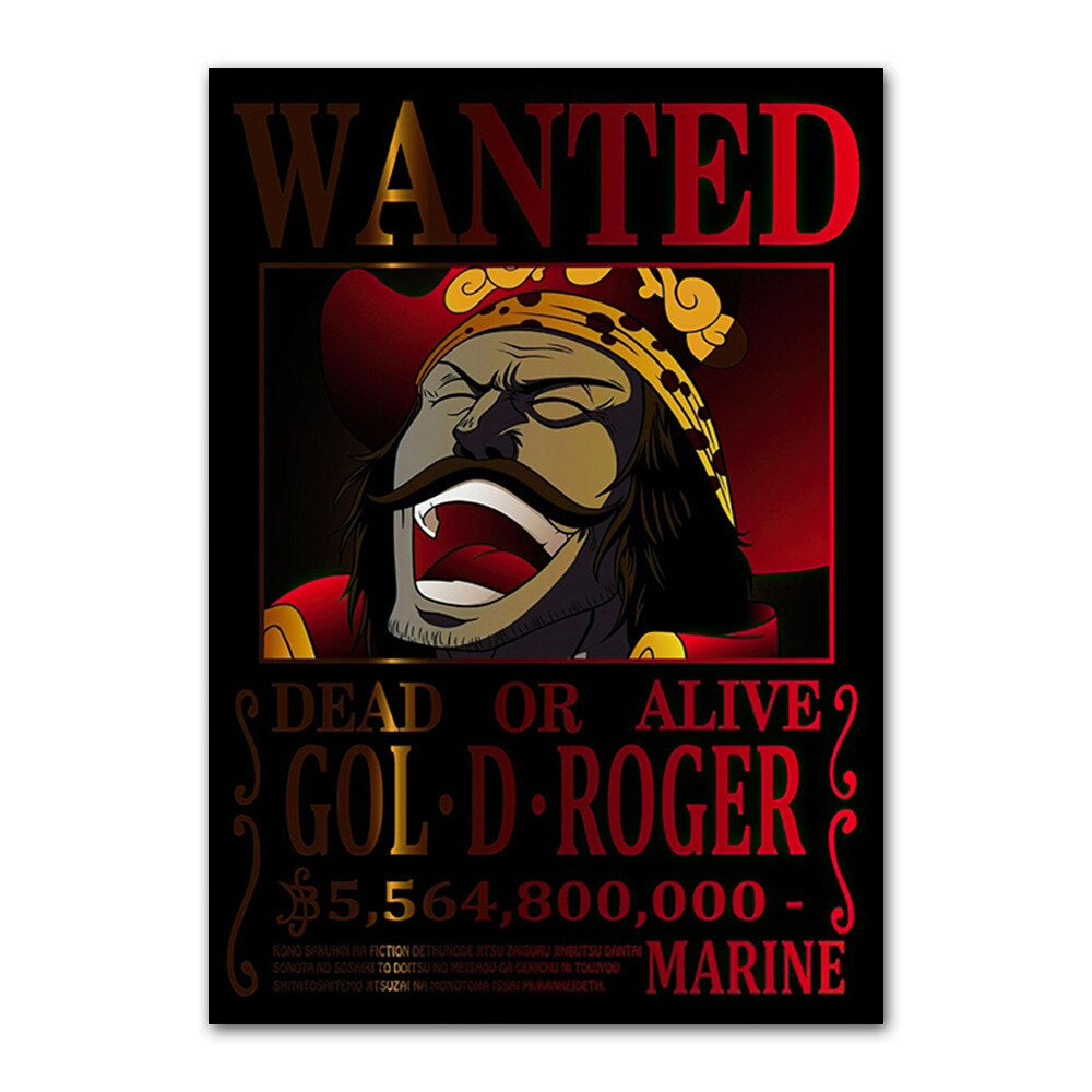 One Piece Wanted Posters