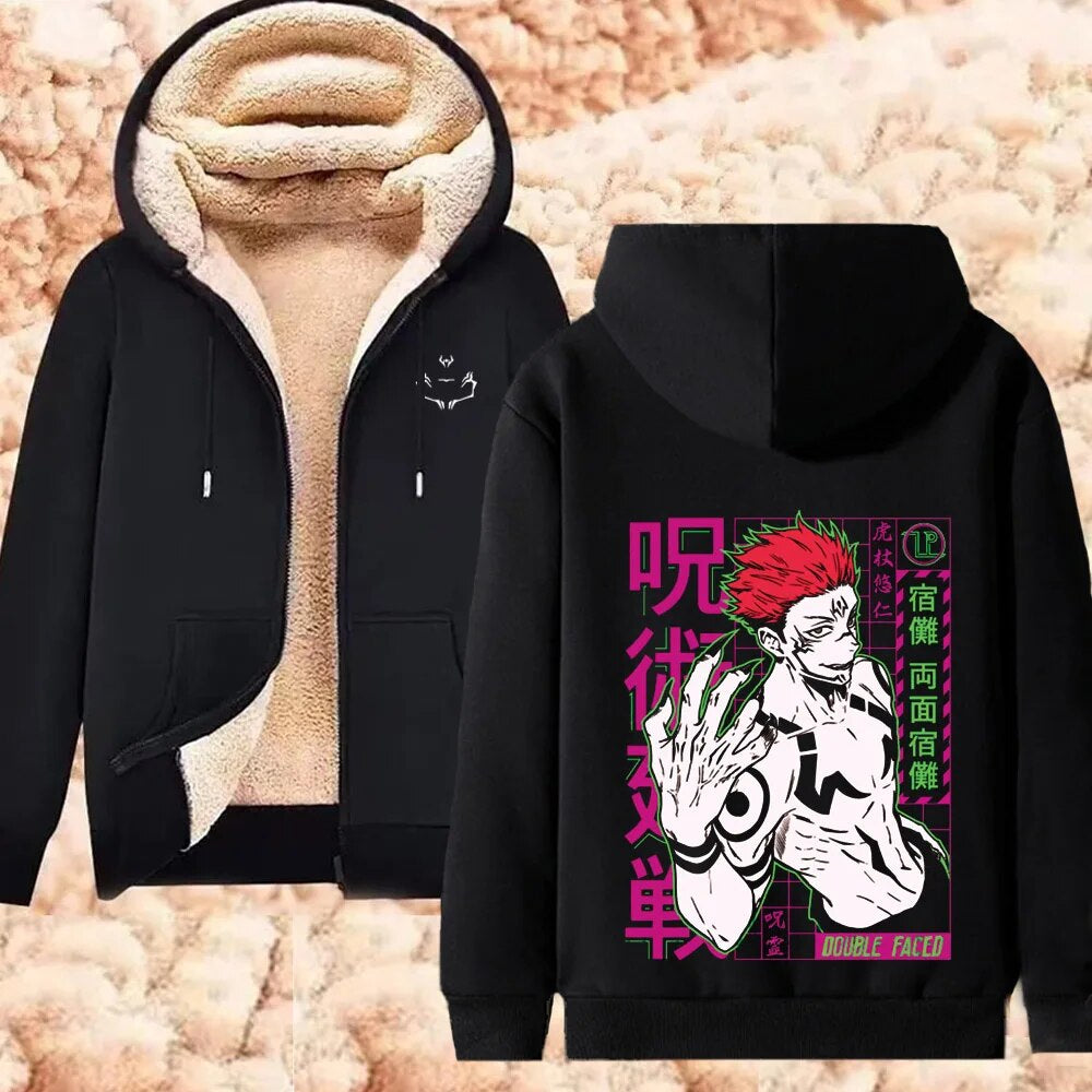 Jujutsu Kaisen Comfortable Fur Hoodie