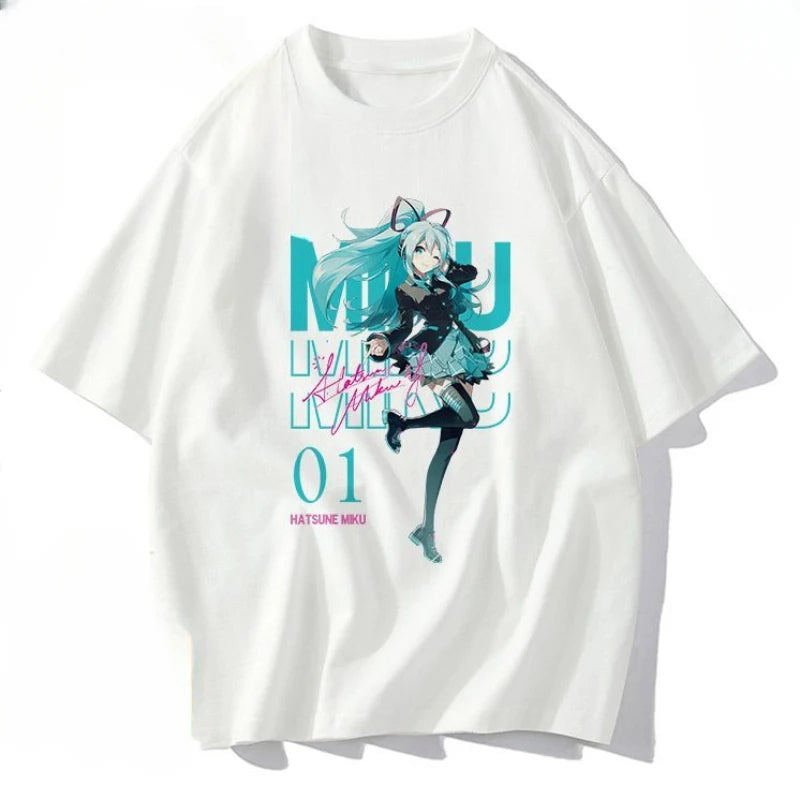 Hatsune Miku Anime Peripheral Short Sleeve T-shirt