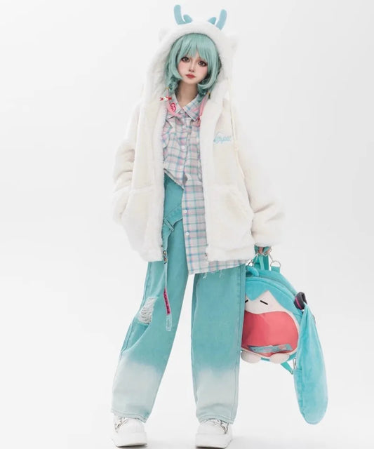 Hatsune Miku Cute Cartoon Loose Sweatpants