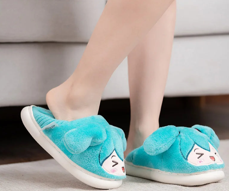 Original Moeyu Hatsune Miku Plush Slippers