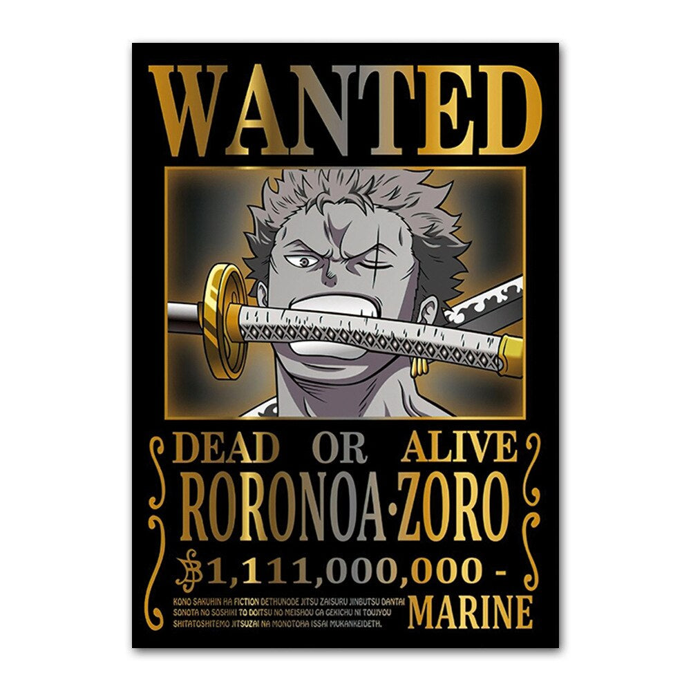 One Piece Wanted Posters