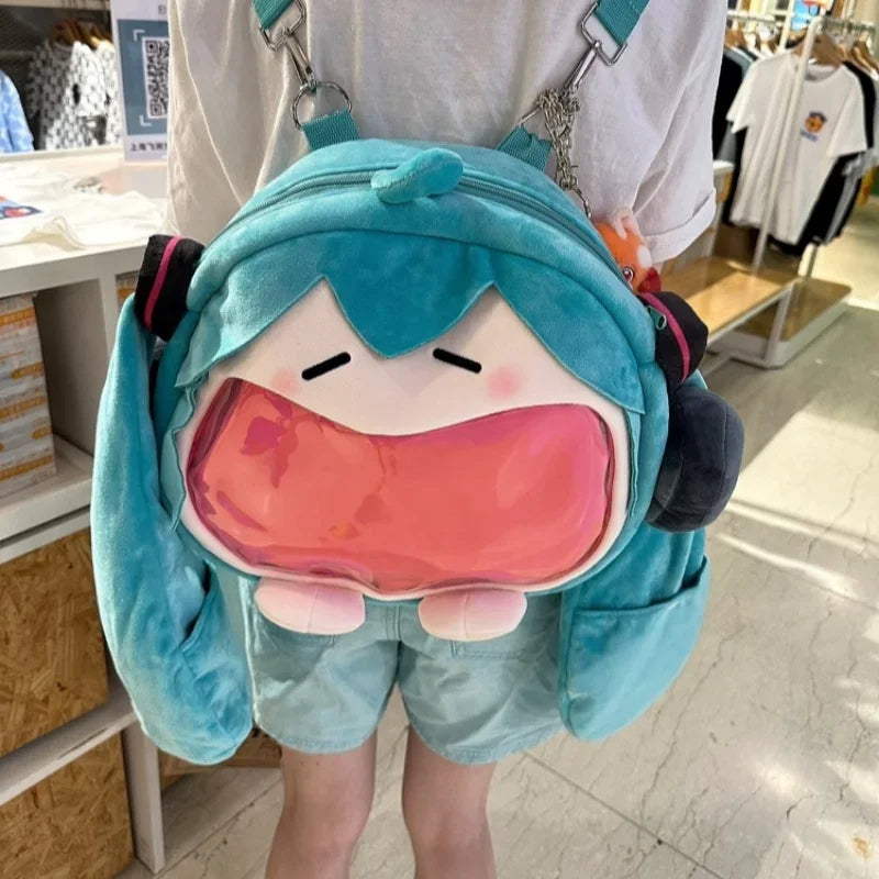Hatsune Miku Anime Girl Plush Backpack