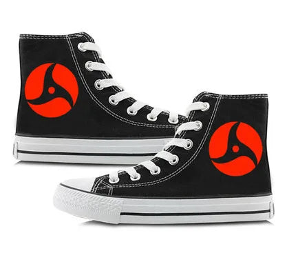 Naruto Itachi Cosplay High Top Canvas Unisex Sneakers