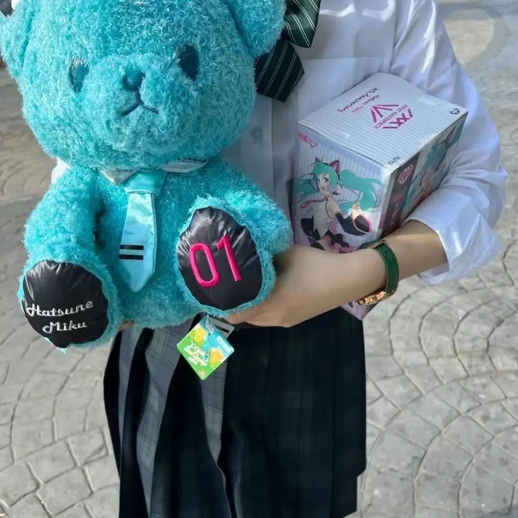 Hatsune Miku Green Bear Plushie Doll
