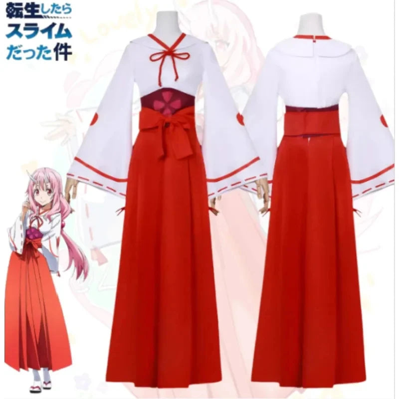 That Time I Got Reincarnated As A Slime Shuna Cosplay | Red Kimono Outfit