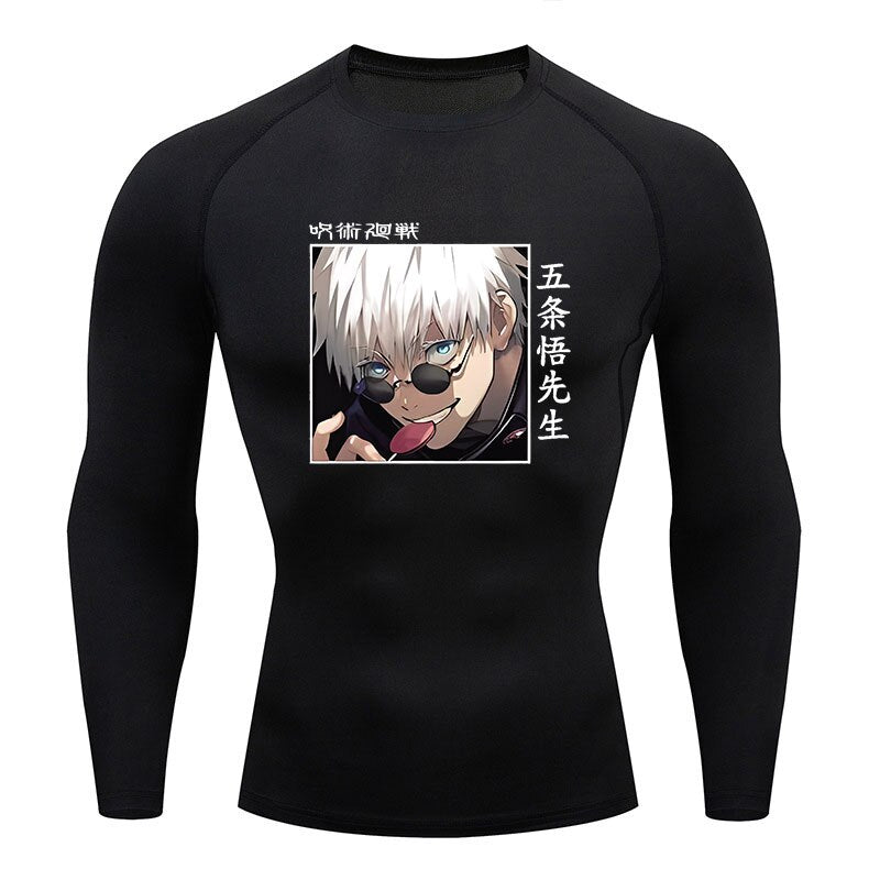 Jujutsu Kaisen Long Sleeve Fitness Workout Shirt