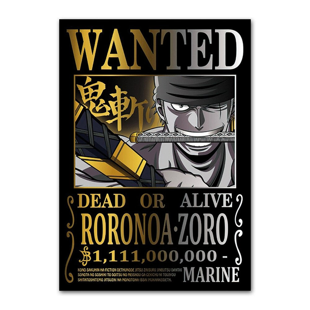 One Piece Wanted Posters