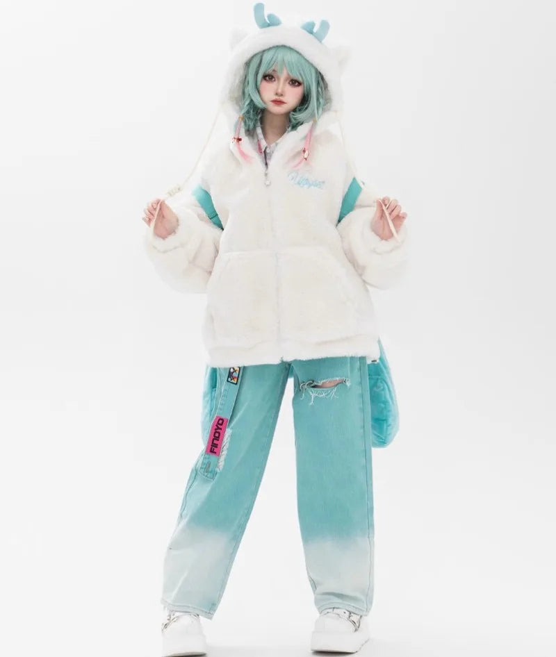 Hatsune Miku Cute Cartoon Loose Sweatpants