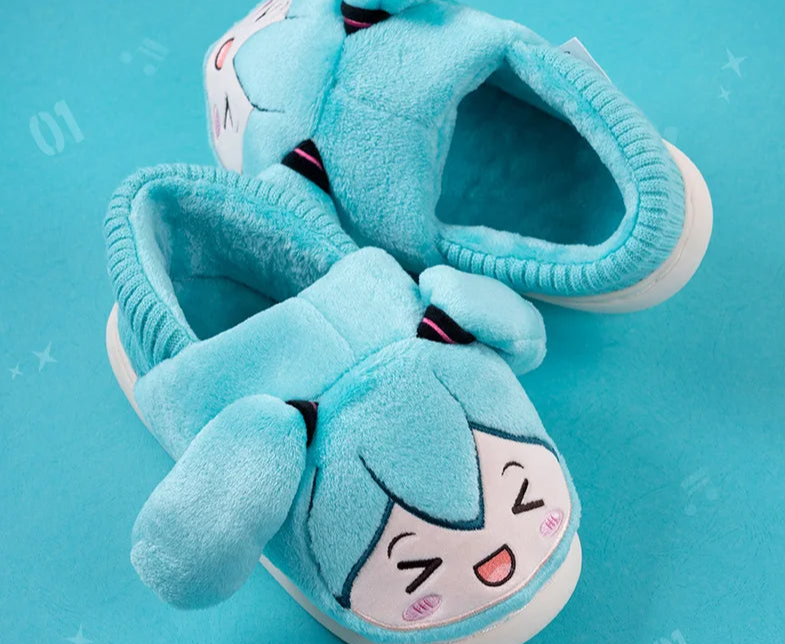 Original Moeyu Hatsune Miku Plush Slippers