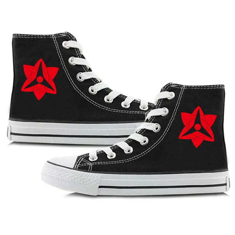 Naruto Itachi Cosplay High Top Canvas Unisex Sneakers
