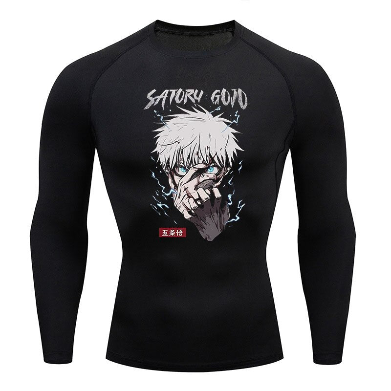 Jujutsu Kaisen Long Sleeve Fitness Workout Shirt