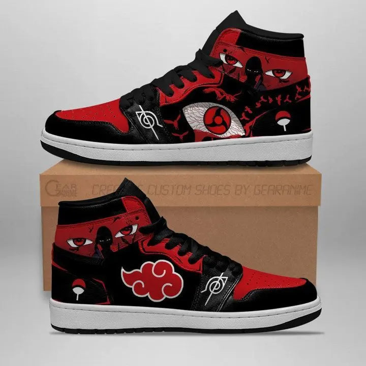 Naruto Uchiha Itachi Akatsuki Sneakers