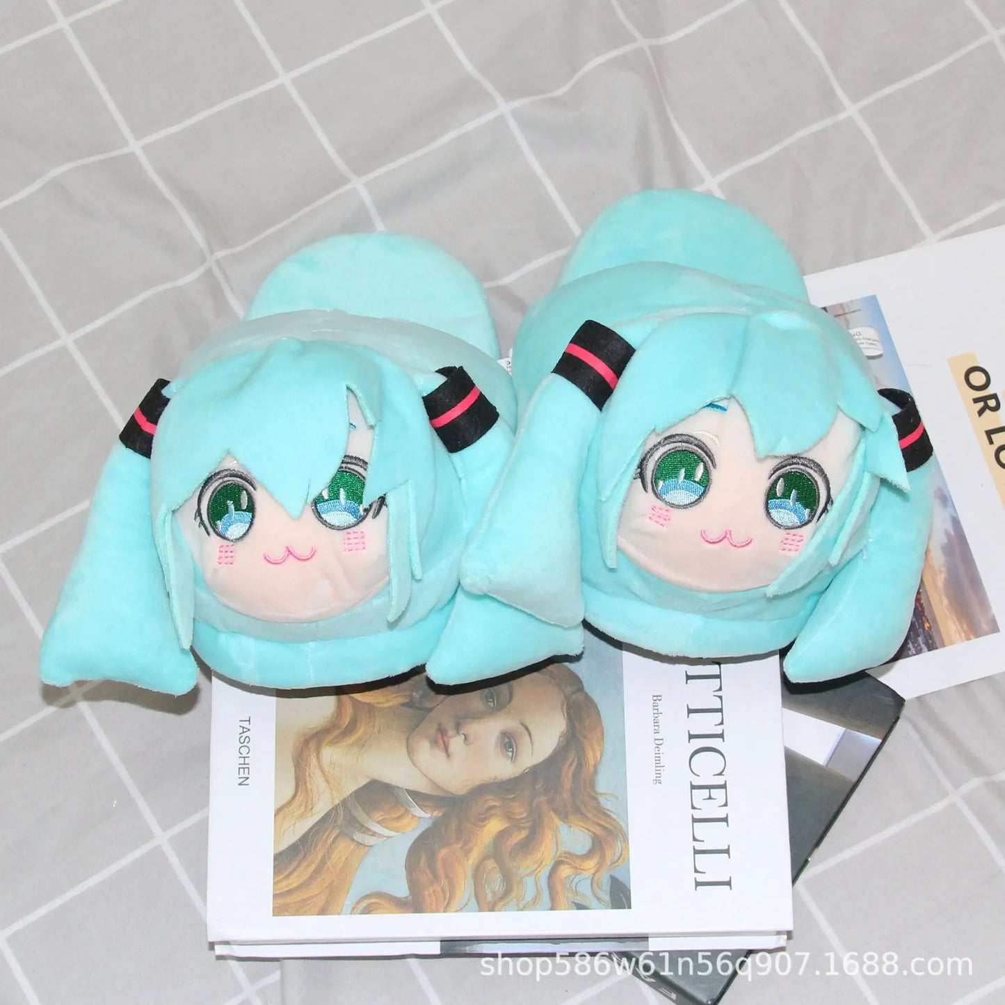 Hatsune Miku Plush Slippers
