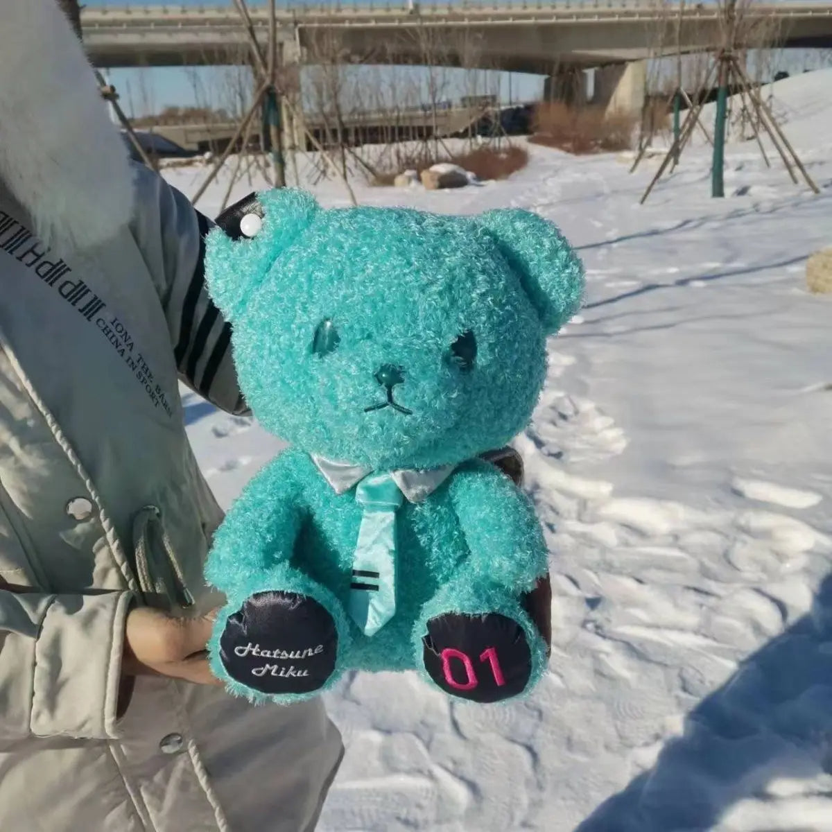 Hatsune Miku Green Bear Plushie Doll