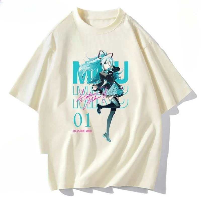 Hatsune Miku Anime Peripheral Short Sleeve T-shirt