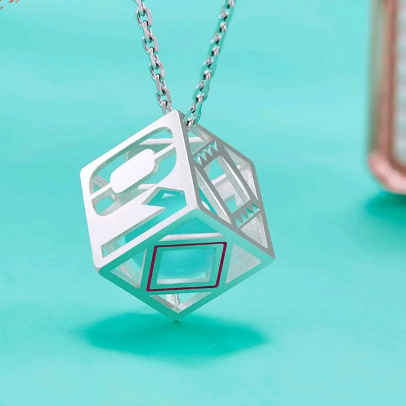 Hatsune Miku Rubik's Cube Gem Necklace