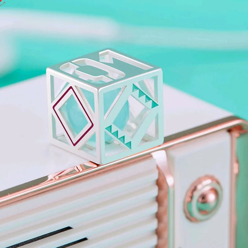 Hatsune Miku Rubik's Cube Gem Necklace